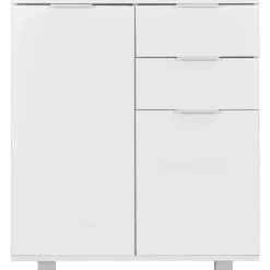 vidaXL Skänk högglans vit 71x35x80 cm spånskiva