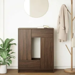 Sale vidaXL Skänk med lådor och dörrar 73x31x90 cm brun ek