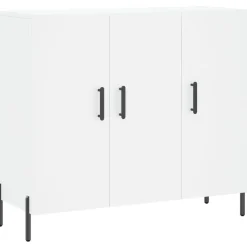 vidaXL Skänk vit 90x34x80 cm konstruerat trä