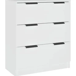 vidaXL Skänk vit 60x30x70 cm konstruerat trä