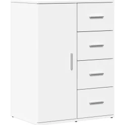 Outlet vidaXL Skänk 59x39x80 cm konstruerat trä Vit