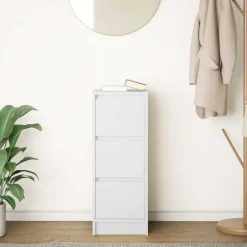 Clearance vidaXL Skänk 29,5x34x76 cm konstruerat trä Vit