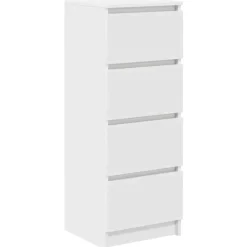 Discount vidaXL Skänk 37,5x35x99 cm konstruerat trä Vit