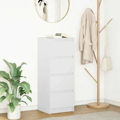 Discount vidaXL Skänk 37,5x35x99 cm konstruerat trä Vit