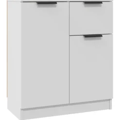 vidaXL Skänk vit 60x30x70 cm konstruerat trä