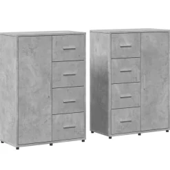 Sale vidaXL Skänkar 2 st 60x31x84 cm konstruerat trä Betonggrå