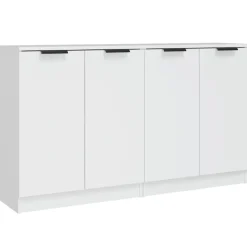 Clearance vidaXL Skänkar 2 st 60x30x70 cm konstruerat trä Vit