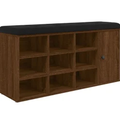 Best vidaXL Skobänk 102x32x50 cm konstruerat trä brun ek