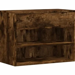 Sale vidaXL Skobänk 60x30x45 cm konstruerat trä Rökfärgad ek