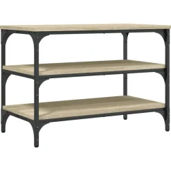 Hot vidaXL Skobänk sonoma-ek 70x38,5x49 cm konstruerat trä Sonoma ek