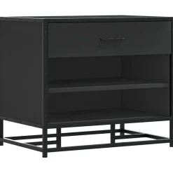 Online vidaXL Skobänk 60x40x53,5 cm konstruerat trä och metall Svart