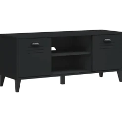 New vidaXL Skobänk VIKEN 106x35x45 cm konstruerat trä Svart