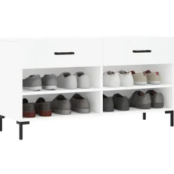 Online vidaXL Skobänk 102x35x55 cm konstruerat trä Vit