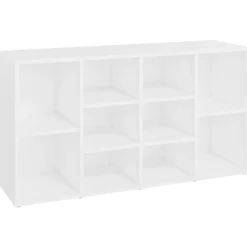vidaXL Skobänk vit 103x30x55 cm konstruerat trä