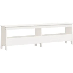Sale vidaXL Skobänk 160x28x45 cm massiv furu Vit