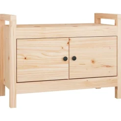 vidaXL Skobänk 80x40x60 cm massiv furu
