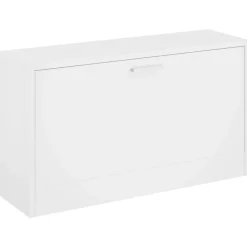 vidaXL Skoförvaringsbänk 80x24x45 cm Vit