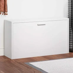 vidaXL Skoförvaringsbänk 80x24x45 cm Vit
