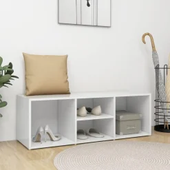 Sale vidaXL Skoförvaringsbänk 105x35x35 cm konstruerat trä Vit