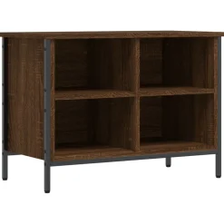 vidaXL Skohylla brun ek 69x35x50 cm konstruerat trä
