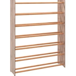 Clearance vidaXL Skohylla 90x24x117 cm konstruerat trä Brun