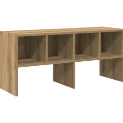 vidaXL Skohylla stapelbar 89,5x30x40 cm artisan ek