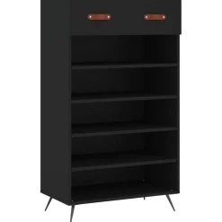 Sale vidaXL Skohylla 60x35x105 cm konstruerat trä Svart