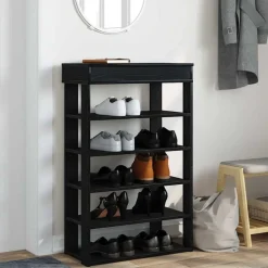 Online vidaXL Skohylla 60x30x98 cm konstruerat trä Svart