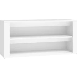Online vidaXL Skohylla 100x35x45 cm konstruerat trä Vit
