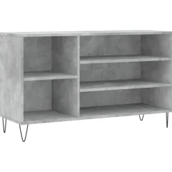 Clearance vidaXL Skoskåp 102x36x60 cm konstruerat trä Betonggrå