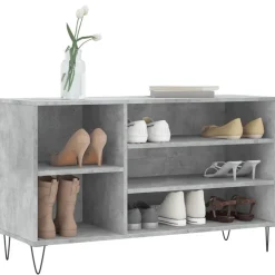 Clearance vidaXL Skoskåp 102x36x60 cm konstruerat trä Betonggrå