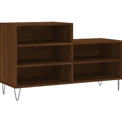 vidaXL Skoskåp brun ek 102x36x60 cm konstruerat trä