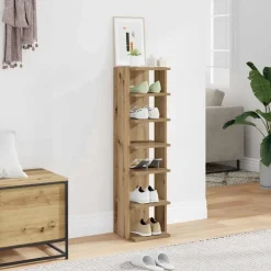 vidaXL Skoskåp ek 28x27x102 cm konstruerat trä