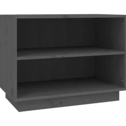 Outlet vidaXL Skoskåp 60x34x45 cm massiv furu Grå