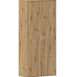 vidaXL Skoskåp med hylla Artisan Ek 80 x 39 x 178 cm Konstruerat trä