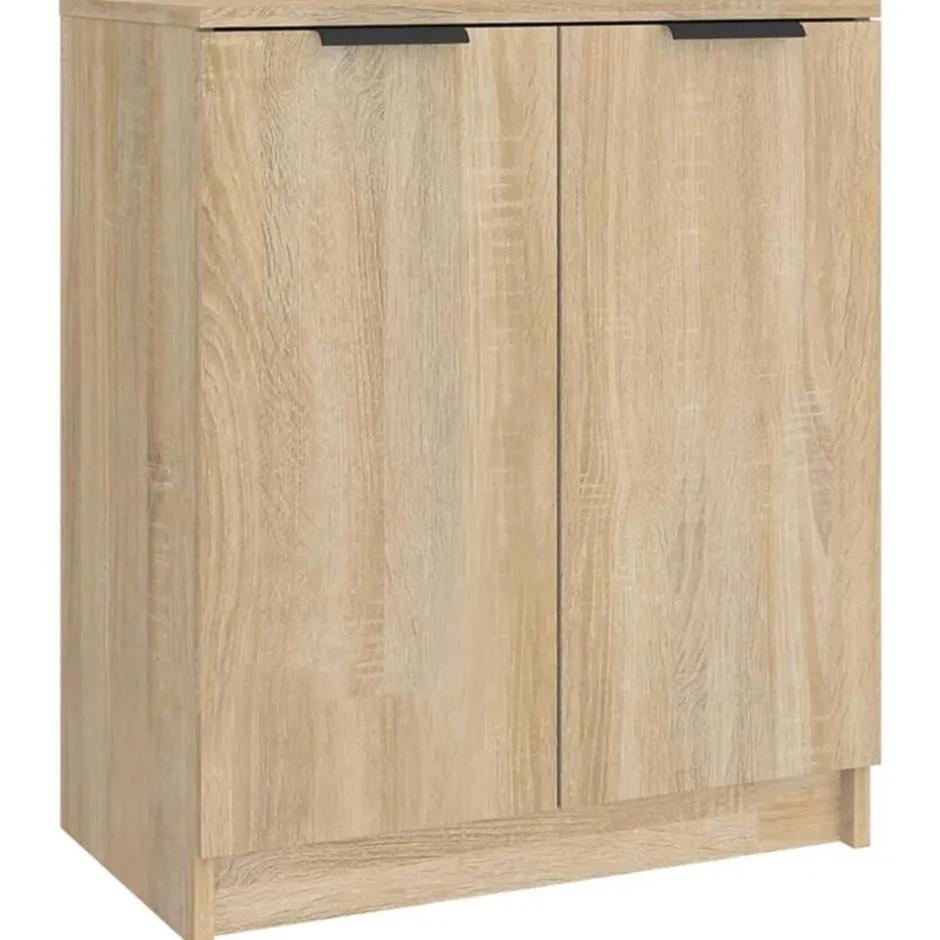 Discount vidaXL Skoskåp sonoma-ek 59x35x70 cm konstruerat trä Sonoma ek