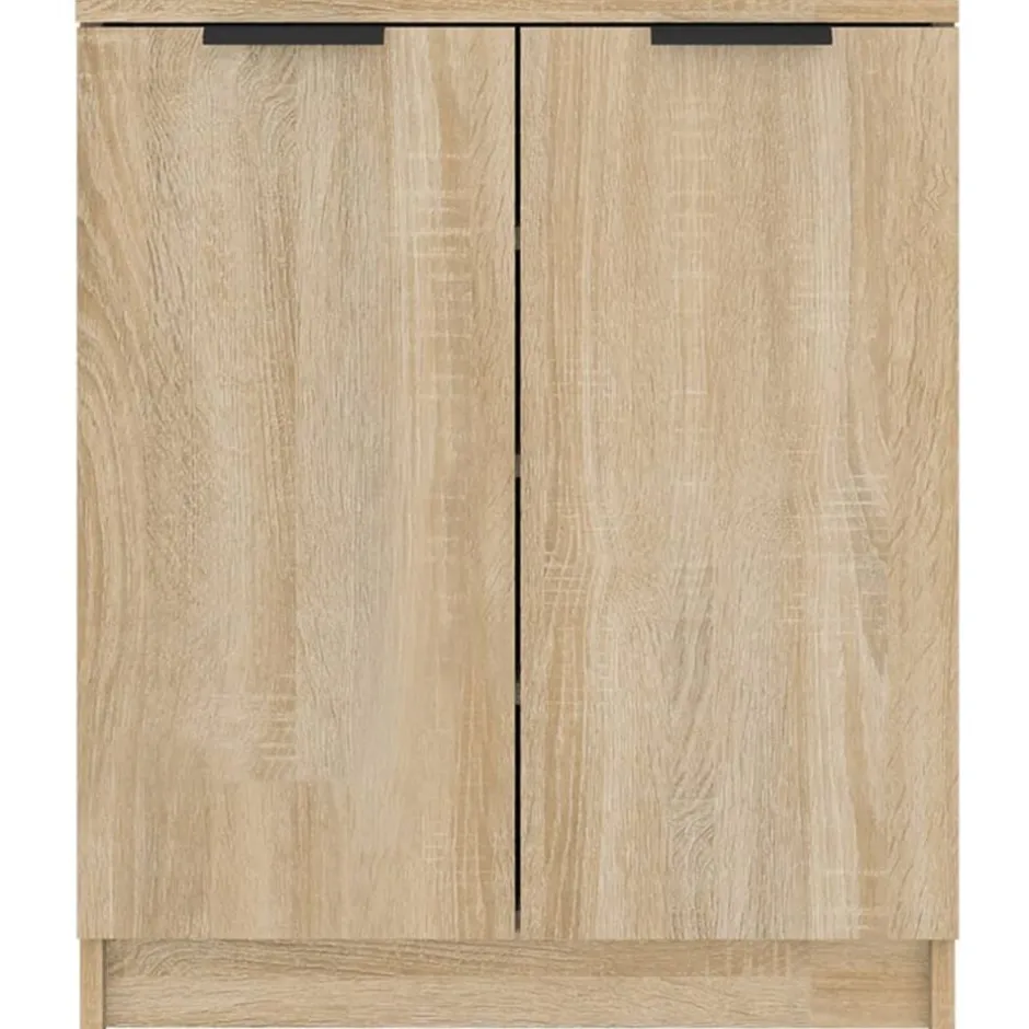 Discount vidaXL Skoskåp sonoma-ek 59x35x70 cm konstruerat trä Sonoma ek