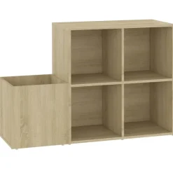 Clearance vidaXL Skoskåp sonoma-ek 105x35,5x70 cm konstruerat trä Sonoma ek