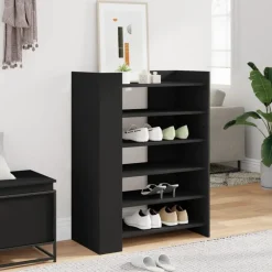 Sale vidaXL Skoskåp 74,5x37,5x100 cm konstruerat trä Svart