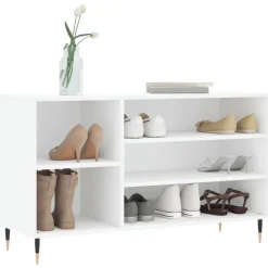 Best vidaXL Skoskåp 102x36x60 cm konstruerat trä Vit