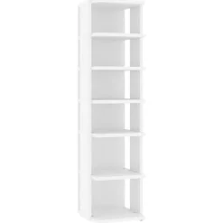 vidaXL Skoskåp vit 27,5x27x102 cm konstruerat trä
