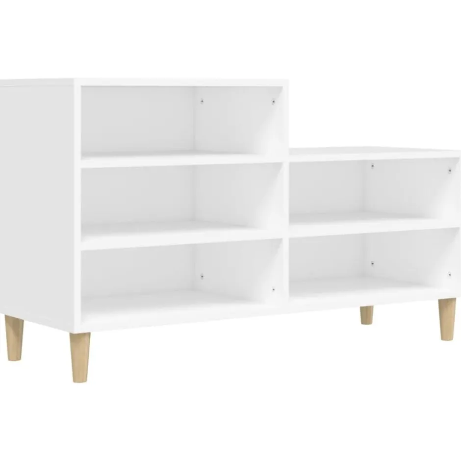 Discount vidaXL Skoskåp 102x36x60 cm konstruerat trä Vit