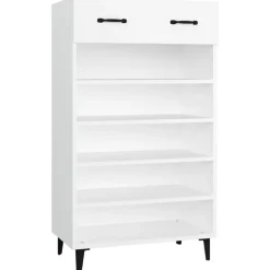 Clearance vidaXL Skoskåp 60x35x105 cm konstruerat trä Vit