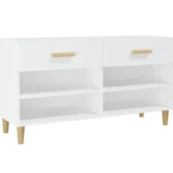 Clearance vidaXL Skoskåp 102x35x55 cm konstruerat trä Vit