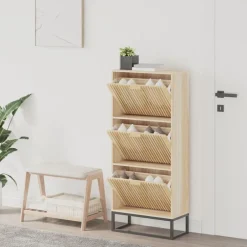 Sale vidaXL Skoskåp 52x25x120 cm konstruerat trä Brun