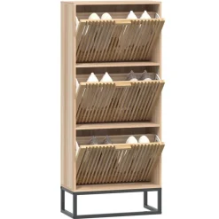 Sale vidaXL Skoskåp 52x25x120 cm konstruerat trä Brun