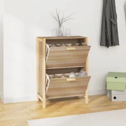 vidaXL Skoskåp 57,5x33x80 cm konstruerat trä