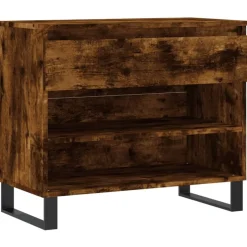 Discount vidaXL Skoställ 70x36x60 cm konstruerat trä Rökfärgad ek