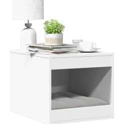 New vidaXL Skåp för kattlåda 47x59x42 cm konstruerat trä Vit