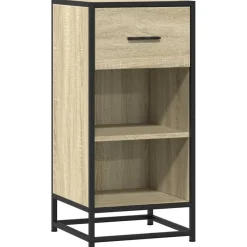 New vidaXL Skåp sonoma-ek 35,5x35x76 cm konstruerat trä och metall Sonoma ek